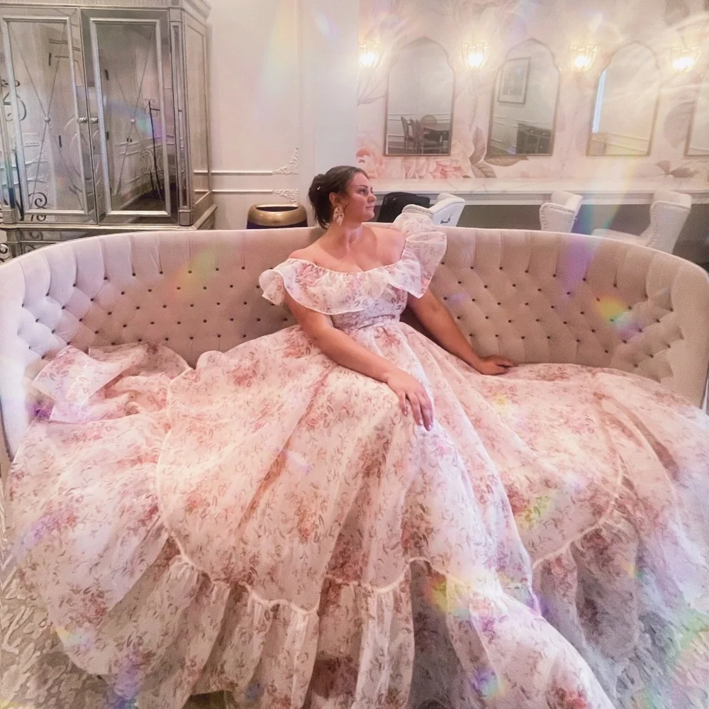 Selkie Off-The-Shoulder Floral Maxi Dress - Picture 2 of 10